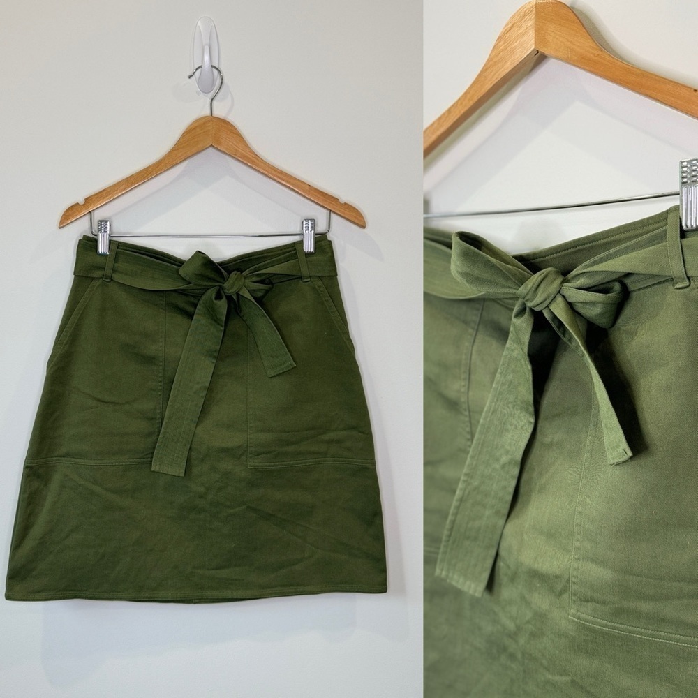 Banana Republic Tall Green Pocket Skirt (6)